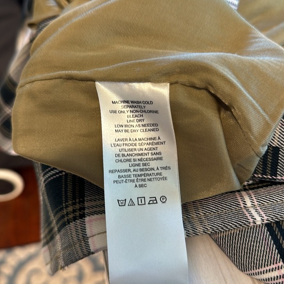 Free People Women’s Freddie Longline Blazer Plaid (Black, White, Grey, Pink) SM - Picture 10 of 14